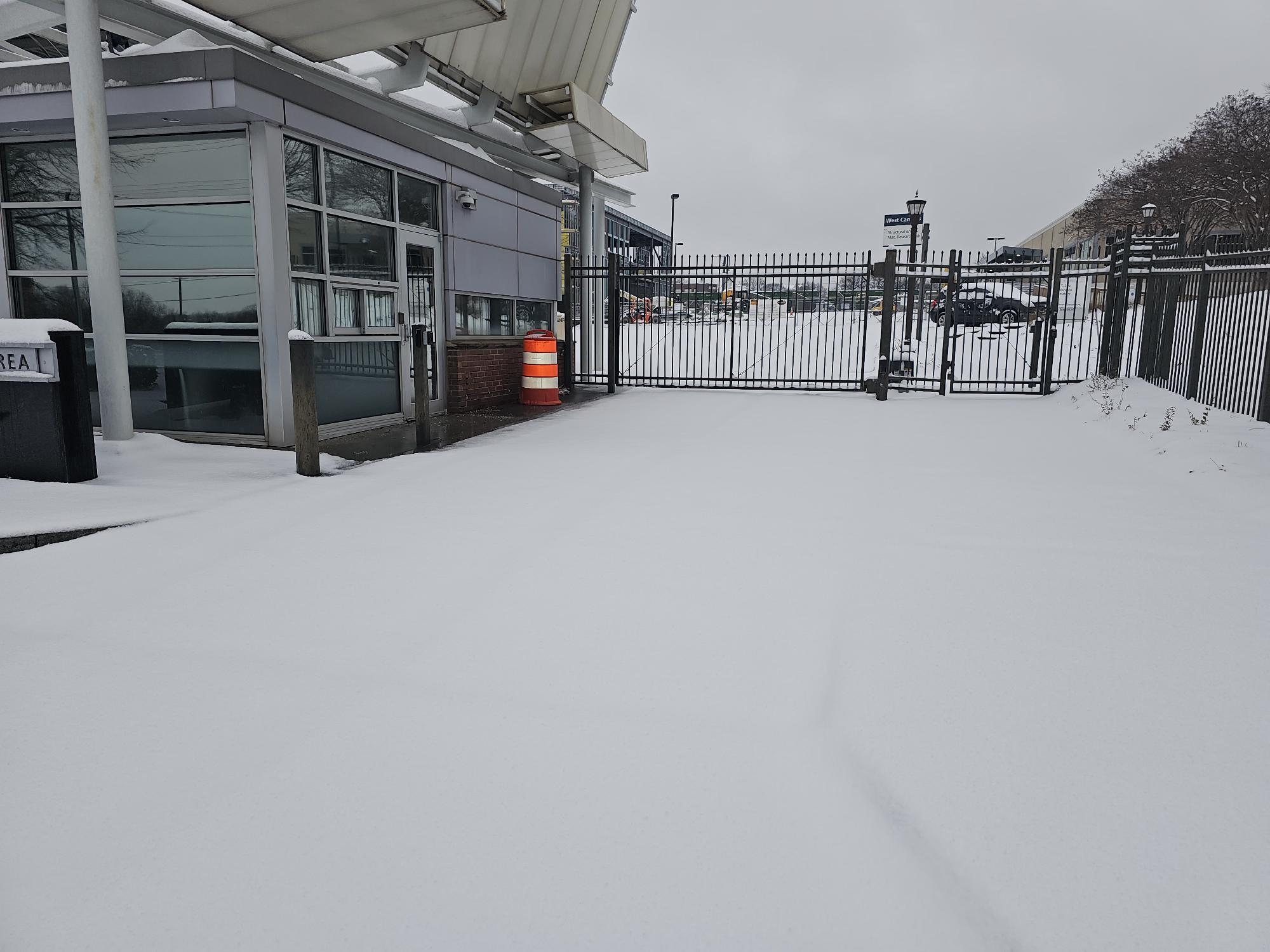 A snowy combustion lab/NARA entrance.  Photo courtesy of Maksim Kvetny